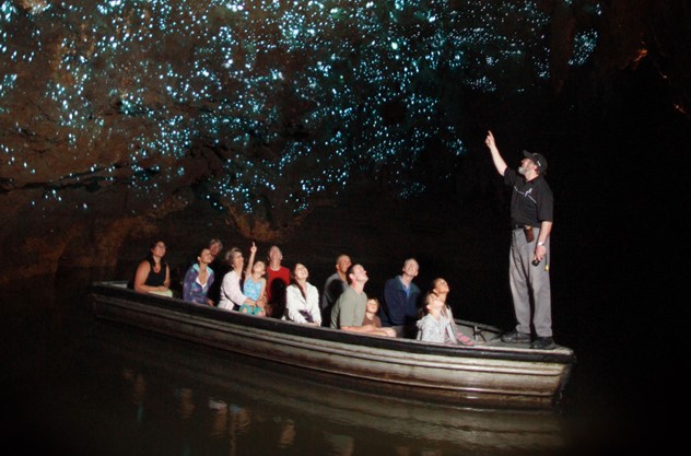 Auckland to Waitomo Caves, Hobbiton and Rotorua 2 Day Private Tour - Waitomo Glowworm Caves